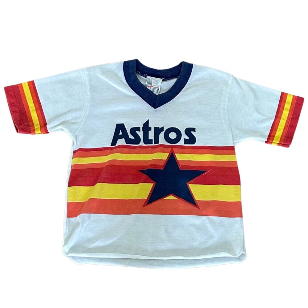 VTG Huston Astros Youth T-Shirt Garan INC I Large 6-7